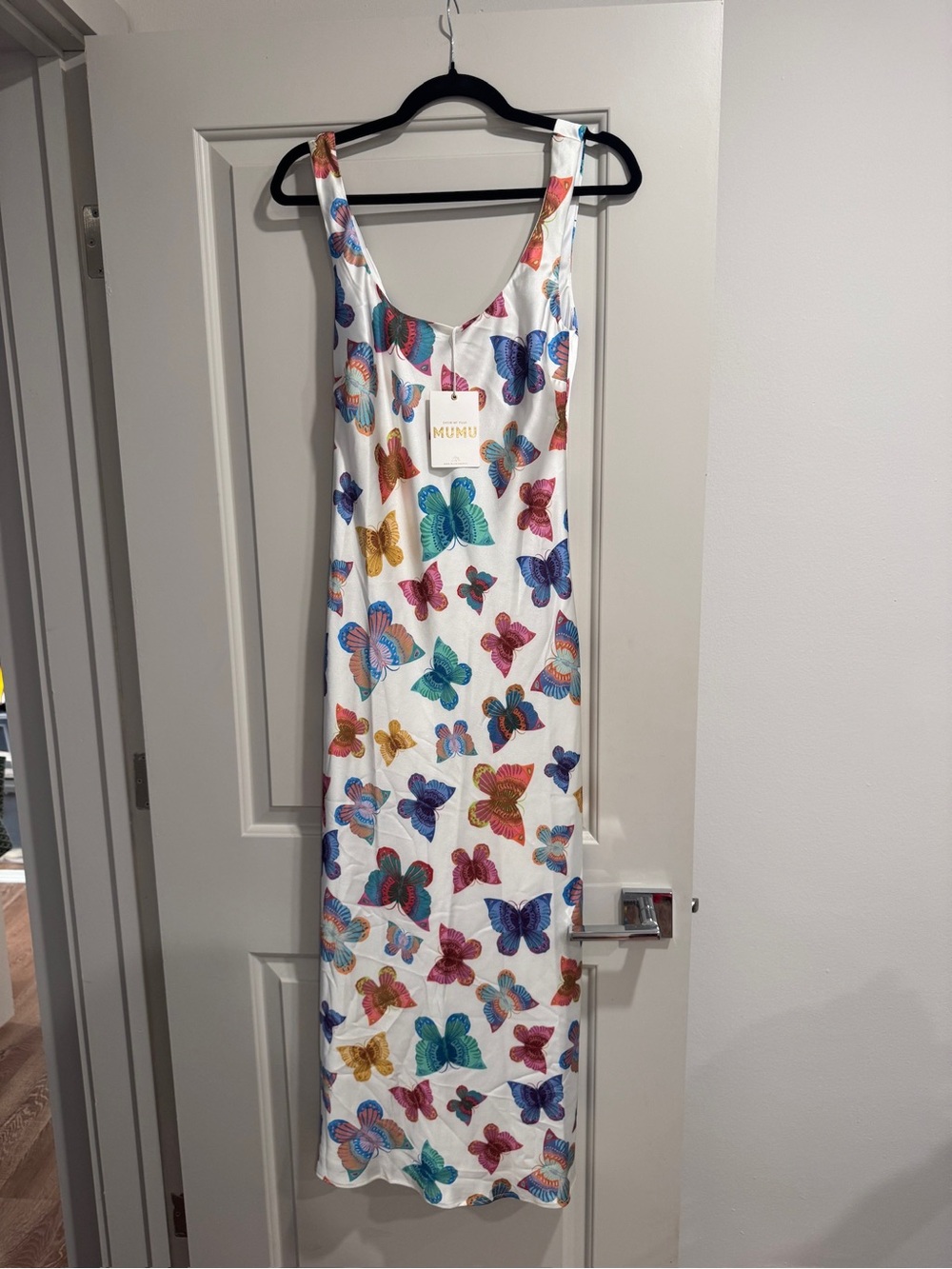 Show Me Your Mumu White Butterfly Print Dress